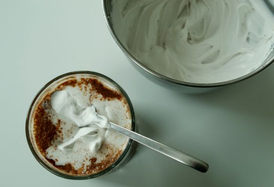 coconut milk whipped cream and vegan hot chocolate